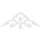 Ekena Millwork Pitch Whitman Architectural Grade PVC Gable Pediment, 48"W x 18"H x 1"P (9/12) GPP048X018X100WHI - alternate 4